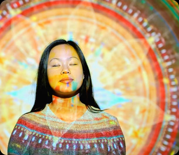 Person enjoying nature